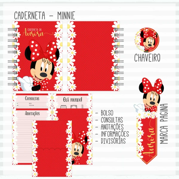 Arquivo Digital KIT Caderneta de vacina MINNIE 1