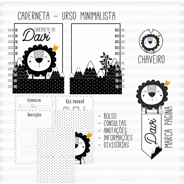 Arquivo Digital KIT Caderneta de vacina LEÃOZINHO 4