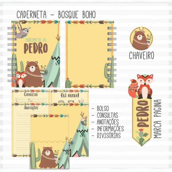 Arquivo Digital KIT Caderneta de vacina BOSQUE MENINO 3