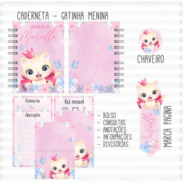 Arquivo Digital KIT Caderneta de vacina GATINHA 2