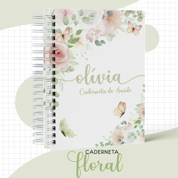 Arquivo Digital KIT Caderneta de vacina FLORAL 4