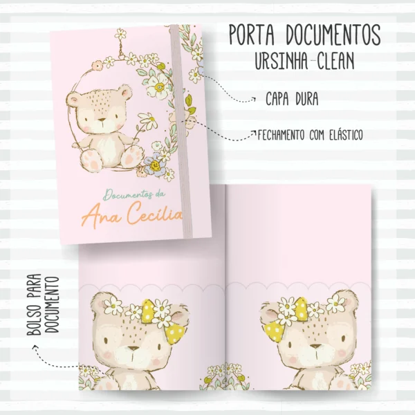 Arquivo Digital KIT Caderneta de vacina URSINHA 3 - Imagem 2