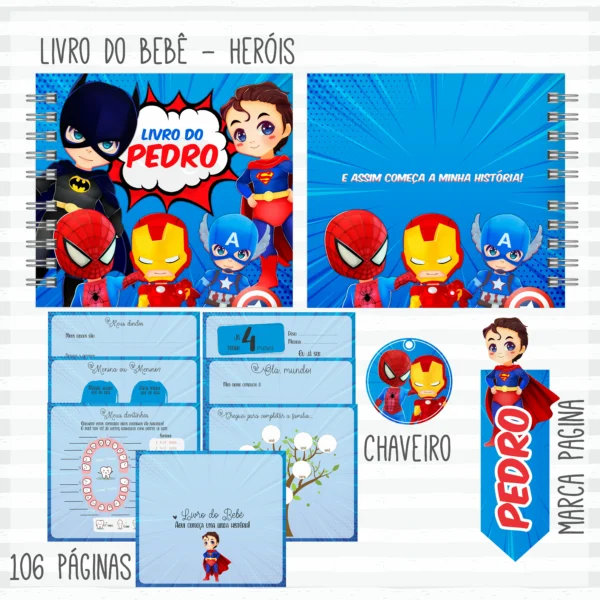 Arquivo Digital KIT Caderneta de vacina HEROIS 2 - Imagem 2