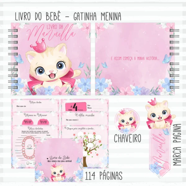 Arquivo Digital KIT Caderneta de vacina GATINHA 2 - Imagem 2