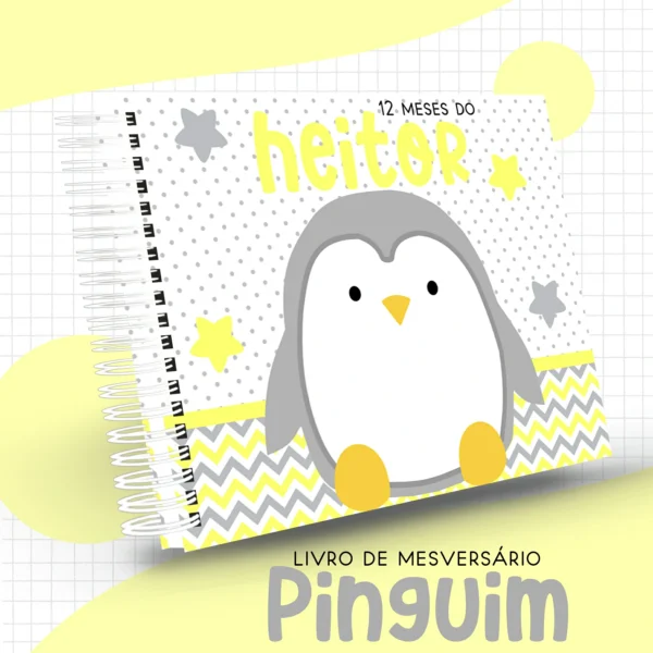 Arquivo Digital KIT Caderneta de vacina PINGUIM 2 - Imagem 2