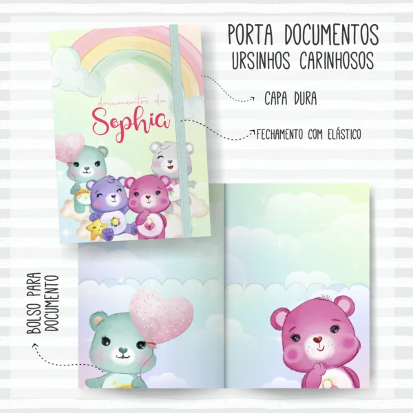 Arquivo Digital KIT Caderneta de vacina URSINHOS CARINHOSOS 1 - Imagem 2