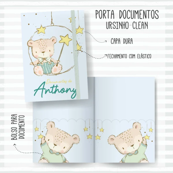 Arquivo Digital KIT Caderneta de vacina URSINHO 1 - Imagem 2
