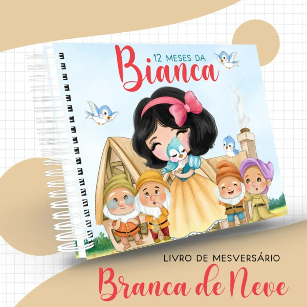 Arquivo Digital KIT Caderneta de vacina BRANCA DE NEVE 1 - Imagem 2