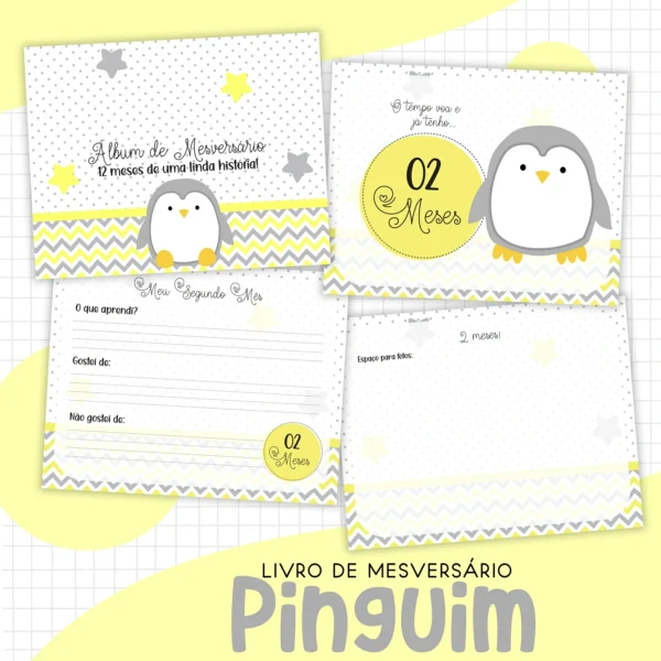 Arquivo Digital KIT Caderneta de vacina PINGUIM 2 - Imagem 5