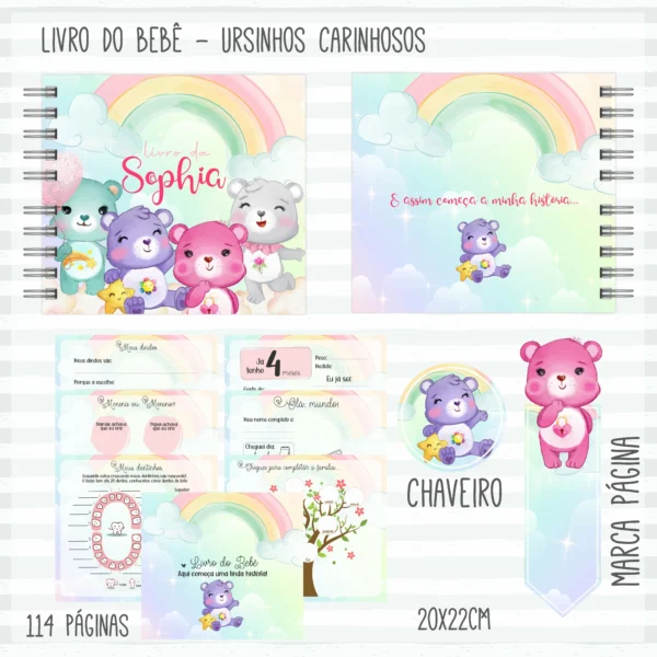Arquivo Digital KIT Caderneta de vacina URSINHOS CARINHOSOS 1 - Imagem 5