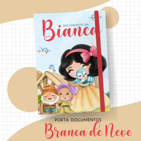 Arquivo Digital KIT Caderneta de vacina BRANCA DE NEVE 1 - Imagem 4