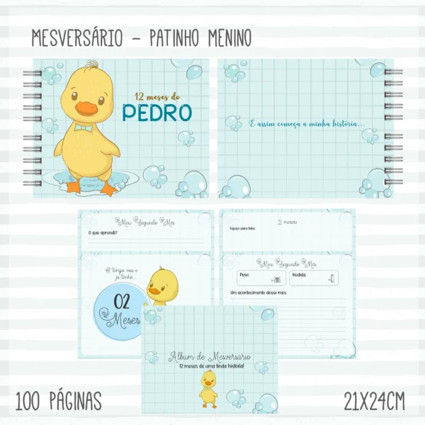 Arquivo Digital KIT Caderneta de vacina PATINHO 1 - Imagem 4
