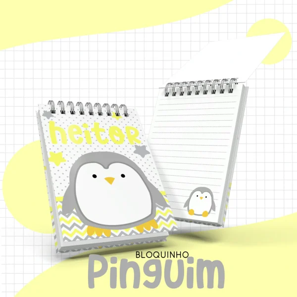 Arquivo Digital KIT Caderneta de vacina PINGUIM 2 - Imagem 3