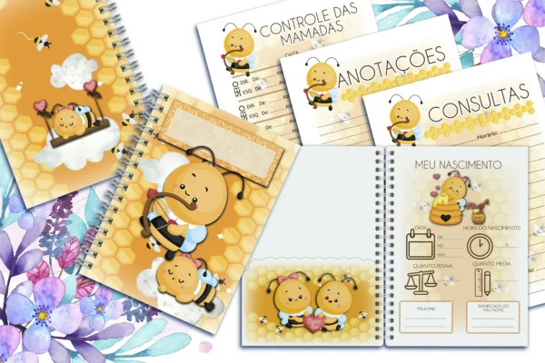 Arquivo Digital KIT Caderneta de vacina ABELHINHA 2