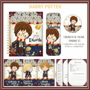 Arquivo Digital KIT Caderneta de vacina HARRY POTTER 1