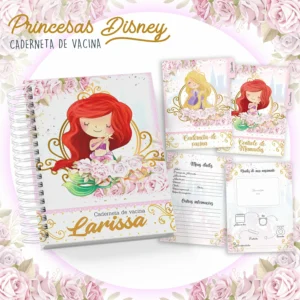 Arquivo Digital KIT Caderneta de vacina PRINCESAS 3