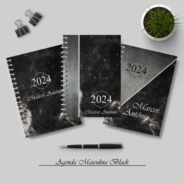 Arquivo Digital AGENDA MASCULINA BLACK 01 - 2024