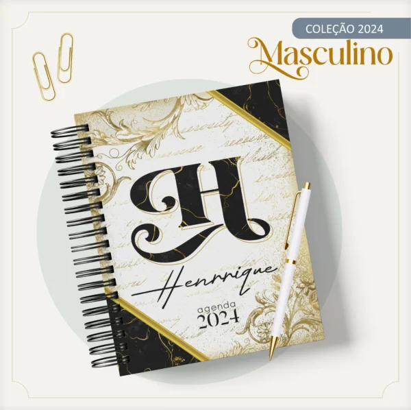 Arquivo Digital AGENDA MASCULINA ALFABETO 03 - 2024