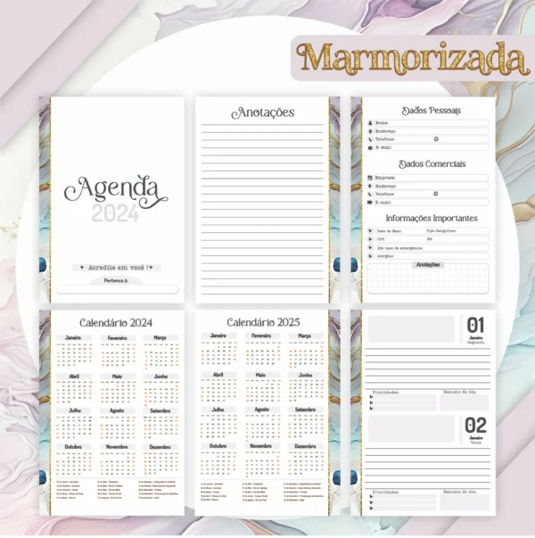 Arquivo Digital AGENDA MARMORI COLOR - 2024 - Imagem 5