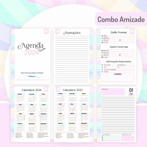 Arquivo Digital AGENDA AMIZADE - 2024 - Imagem 2