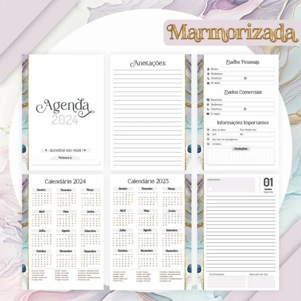 Arquivo Digital AGENDA MARMORI COLOR - 2024 - Imagem 4
