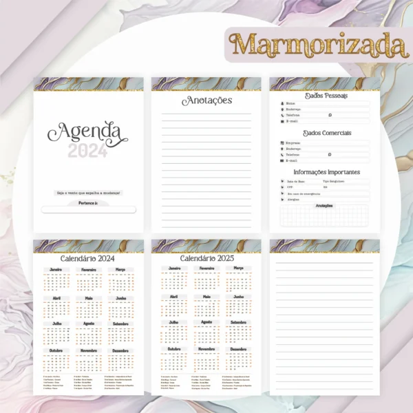 Arquivo Digital AGENDA MARMORI COLOR - 2024 - Imagem 3