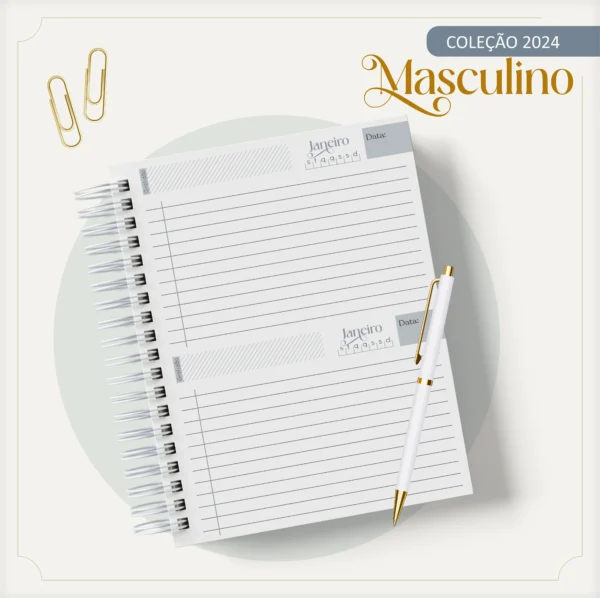 Arquivo Digital AGENDA MASCULINA ALFABETO MARMORE 04 - 2024 - Imagem 3
