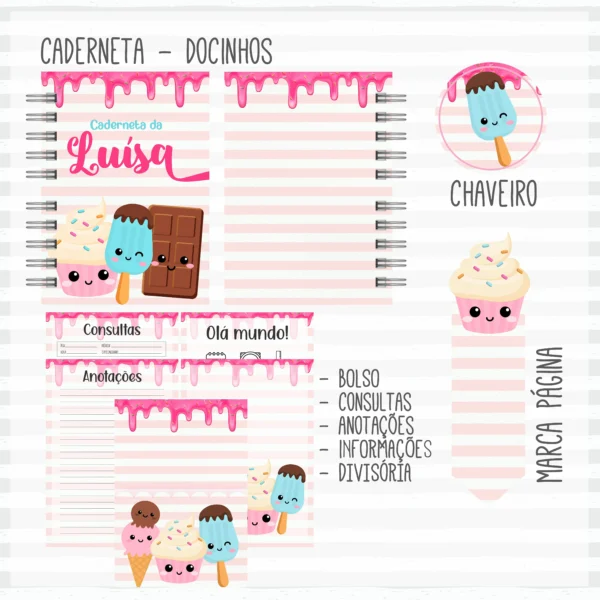 Arquivo Digital KIT Caderneta de vacina DOCES 1