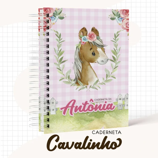 Arquivo Digital KIT Caderneta de vacina CAVALO MENINA