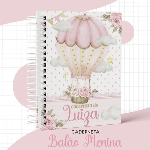 Arquivo Digital KIT Caderneta de vacina BALÃO MENINA 4