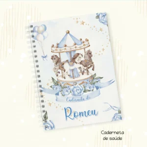 Arquivo Digital KIT Caderneta de vacina CARROSSEL MENINO 2