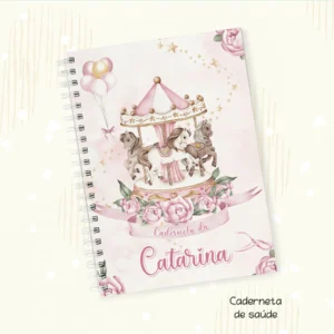 Arquivo Digital KIT Caderneta de vacina CARROSSEL MENINA 4