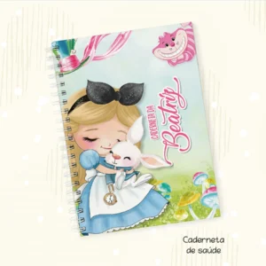 Arquivo Digital KIT Caderneta de vacina ALICE NO PAIS DAS MARAVILHAS 04