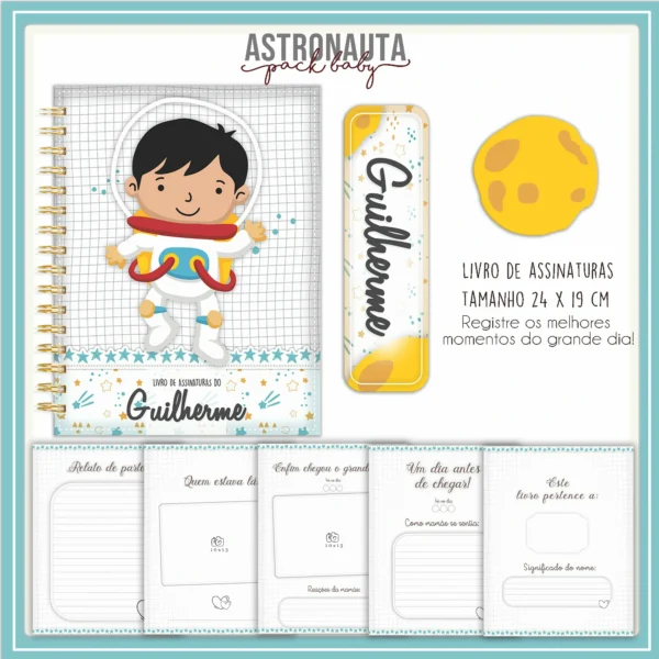 Arquivo Digital KIT Caderneta de vacina ASTRONAUTA 3 - Imagem 2
