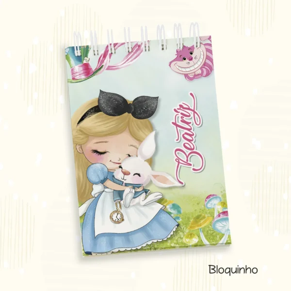 Arquivo Digital KIT Caderneta de vacina ALICE NO PAIS DAS MARAVILHAS 04 - Imagem 2