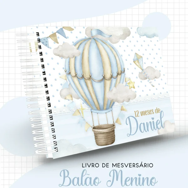 Arquivo Digital KIT Caderneta de vacina BALÃO MENINO 3 - Imagem 5