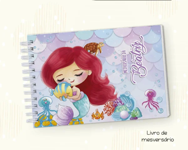 Arquivo Digital KIT Caderneta de vacina PEQUENA SEREIA 02 - Imagem 3