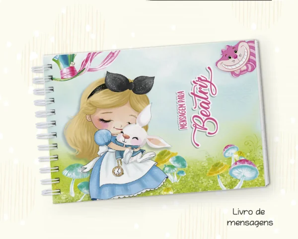 Arquivo Digital KIT Caderneta de vacina ALICE NO PAIS DAS MARAVILHAS 04 - Imagem 3