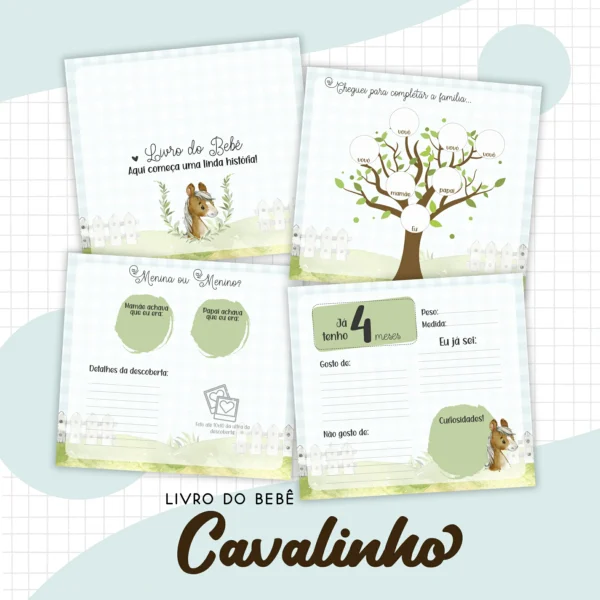 Arquivo Digital KIT Caderneta de vacina CAVALO MENINO - Imagem 4