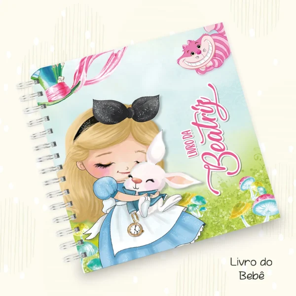 Arquivo Digital KIT Caderneta de vacina ALICE NO PAIS DAS MARAVILHAS 04 - Imagem 4