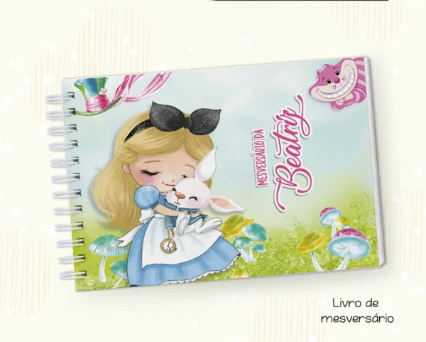 Arquivo Digital KIT Caderneta de vacina ALICE NO PAIS DAS MARAVILHAS 04 - Imagem 5