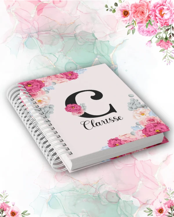 ARQUIVO DIGITAL AGENDA FLORAL ALFABETO ROSA 04 - 2024