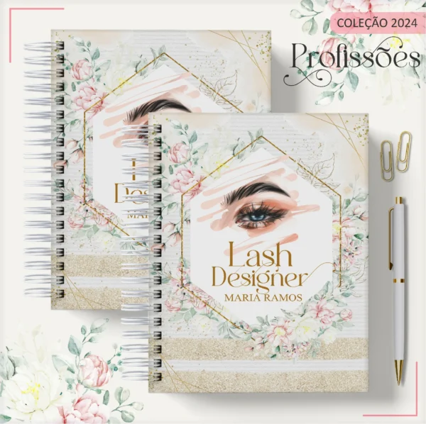 ARQUIVO DIGITAL AGENDA LASH DESIGNER FLORAL 02 - 2024