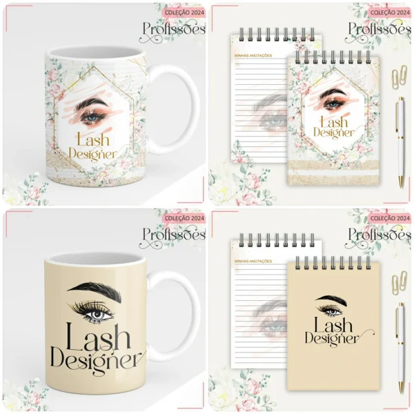 ARQUIVO DIGITAL AGENDA LASH DESIGNER FLORAL 02 - 2024 - Imagem 5