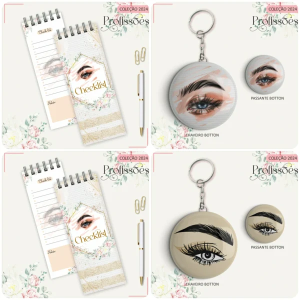ARQUIVO DIGITAL AGENDA LASH DESIGNER FLORAL 02 - 2024 - Imagem 4