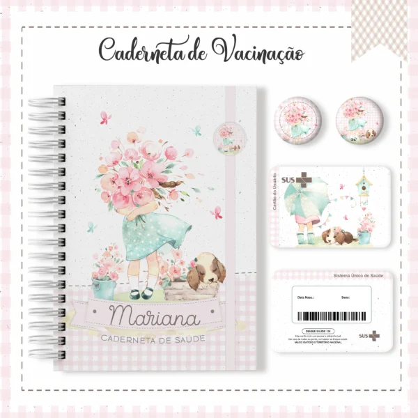 ARQUIVO DIGITAL CADENETA DE VACINA MENINA FLORAL 01