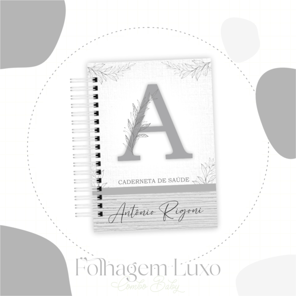 ARQUIVO DIGITAL CADENETA DE VACINA ALFABETO FOLHAGEM 02