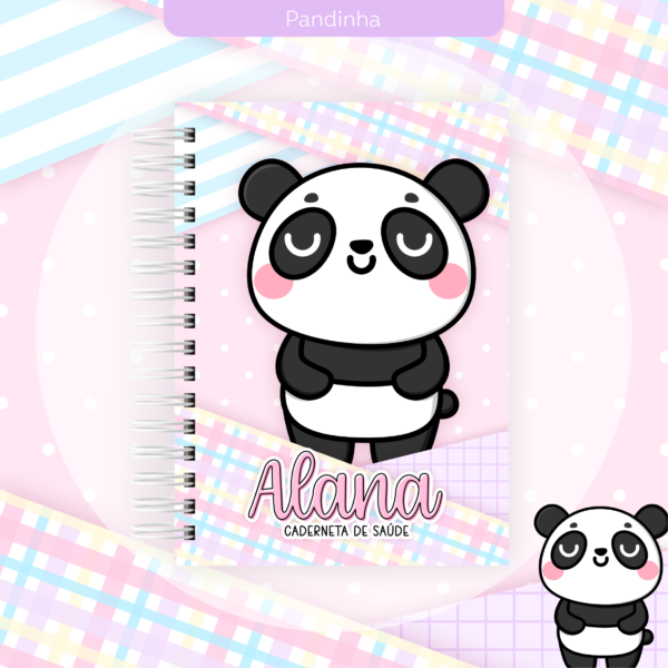 ARQUIVO DIGITAL CADENETA DE VACINA PANDA MENINA 07 - Imagem 2