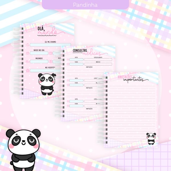 ARQUIVO DIGITAL CADENETA DE VACINA PANDA MENINA 07 - Imagem 6