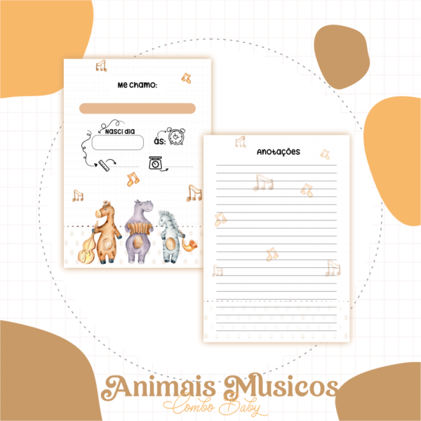 ARQUIVO DIGITAL CADENETA DE VACINA ANIMAIS MUSICOS 02 - Imagem 2